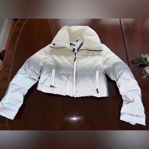 CANADIAN Mia puffer jacket in gray and white size M